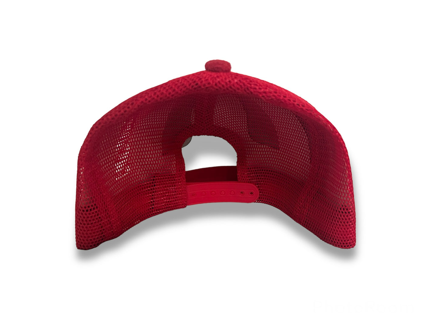 Red/Black Suede Trucker Hat