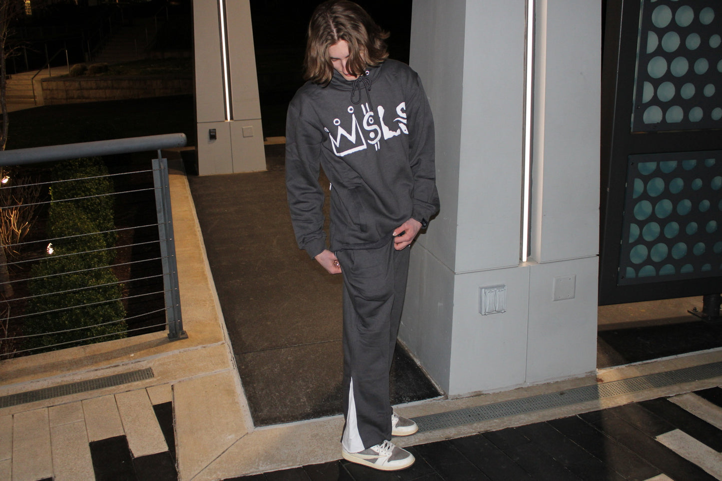 WSLS Grey Puff Print Sweatpants