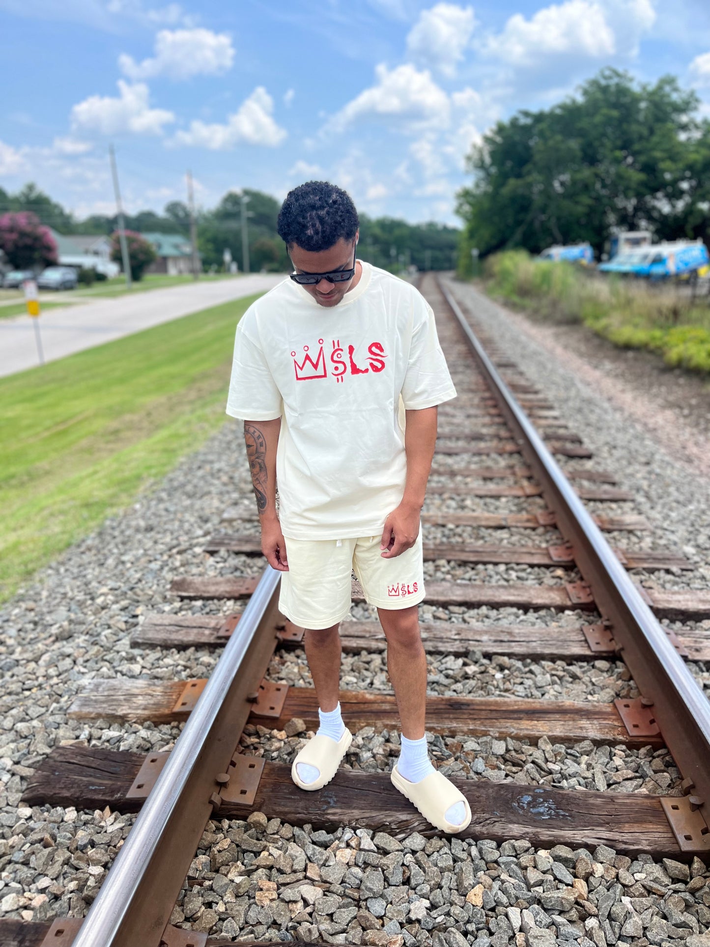 Wsls Cream shorts